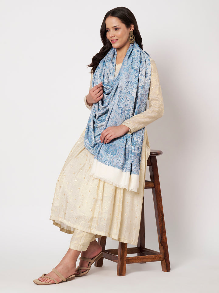 Women's Jamawar Wool Shawl