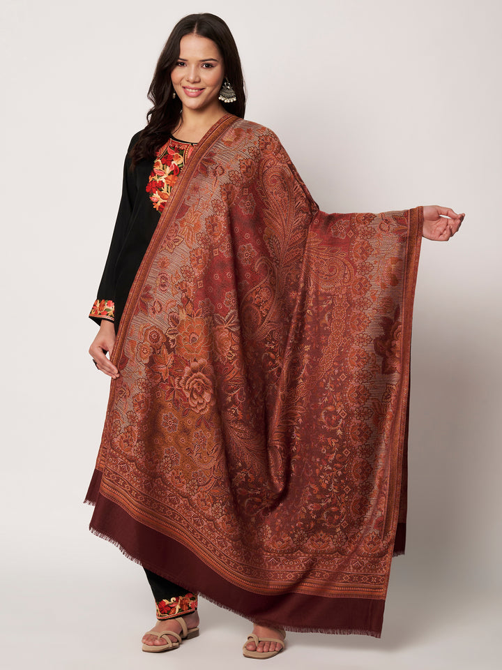 Women's Jamawar Wool Shawl