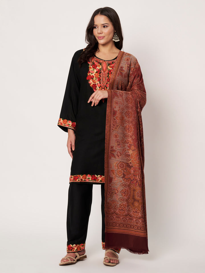 Women's Jamawar Wool Shawl