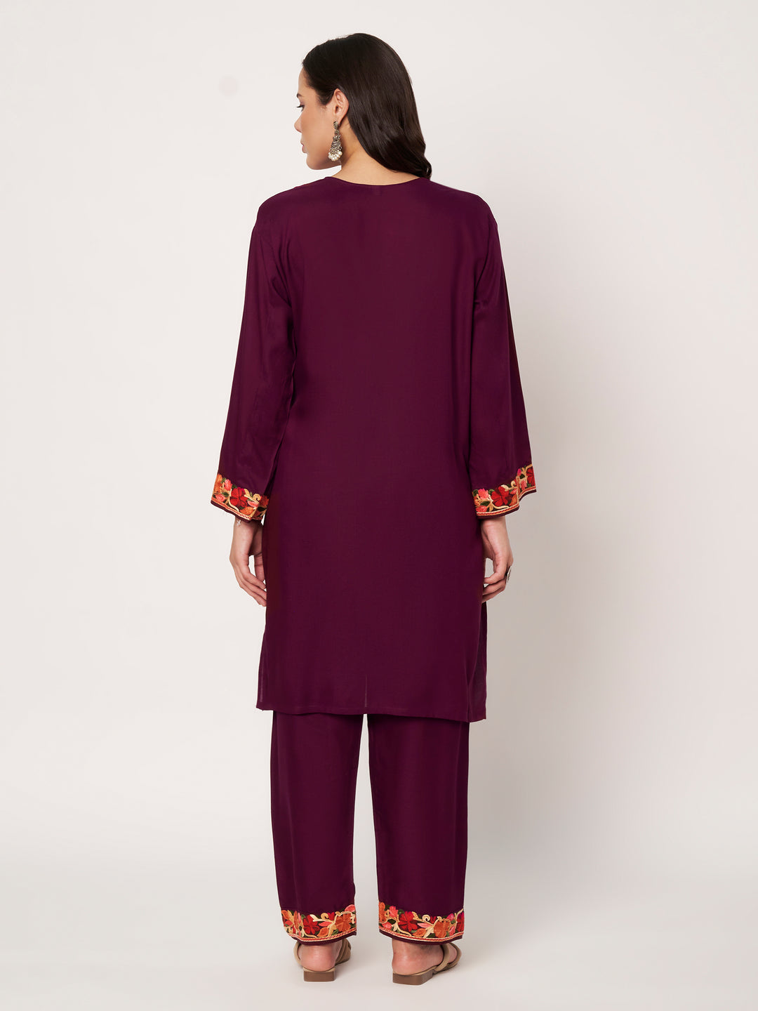 Women Embroidered Kurta Set | Floral Suit