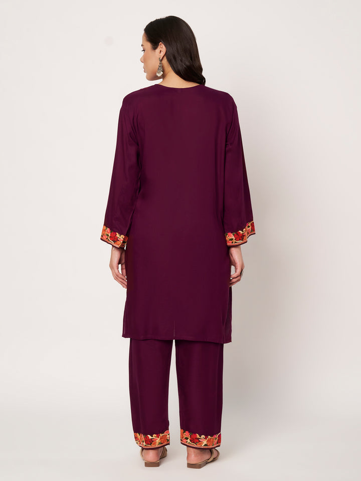 Women Embroidered Kurta Set | Floral Suit