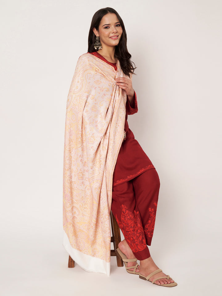 Women's Jamawar Wool Shawl