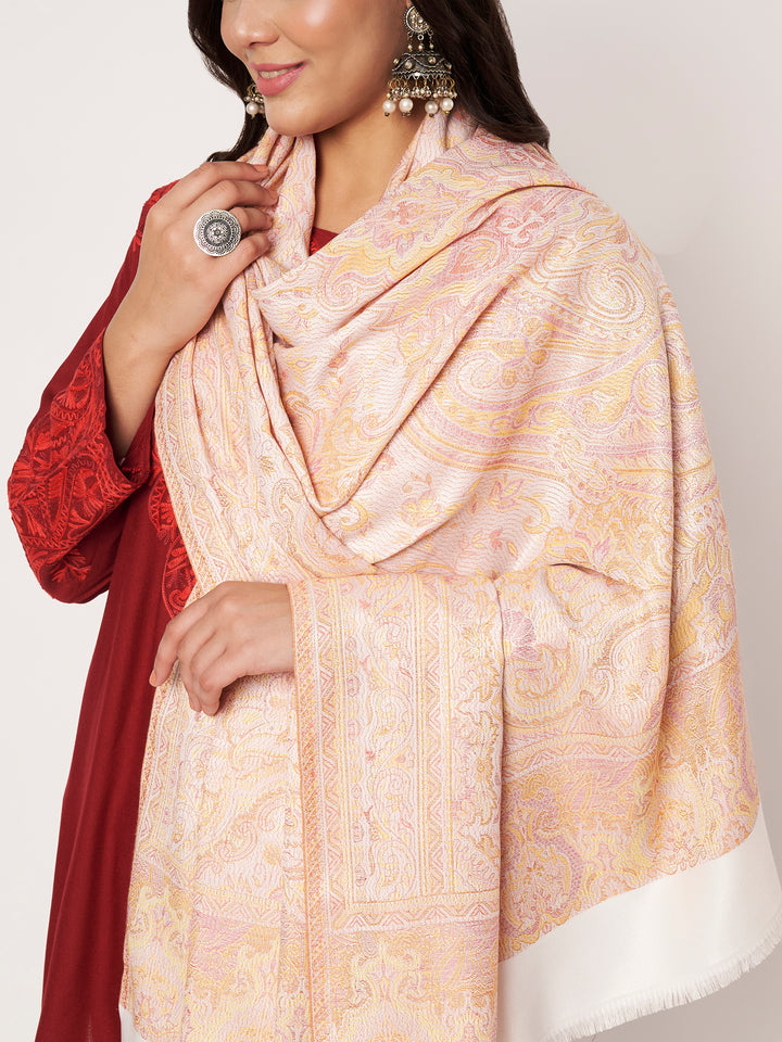 Women's Jamawar Wool Shawl