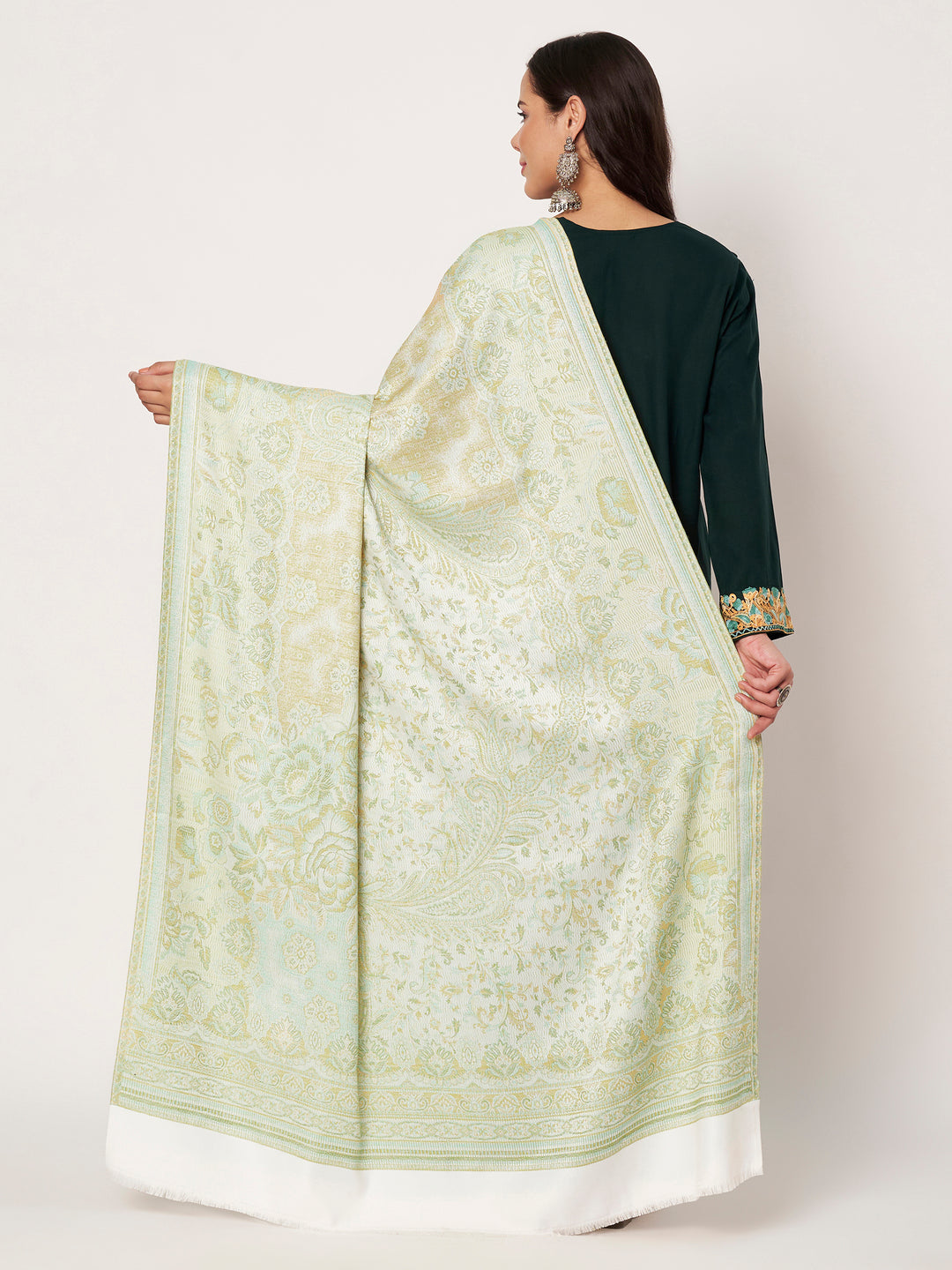 Women's Jamawar Wool Shawl
