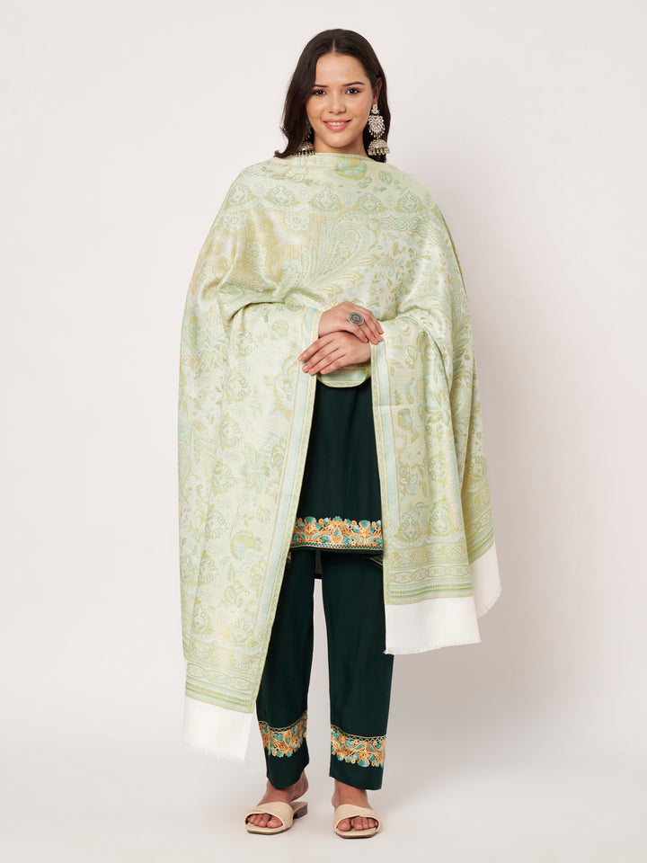 Women's Jamawar Wool Shawl