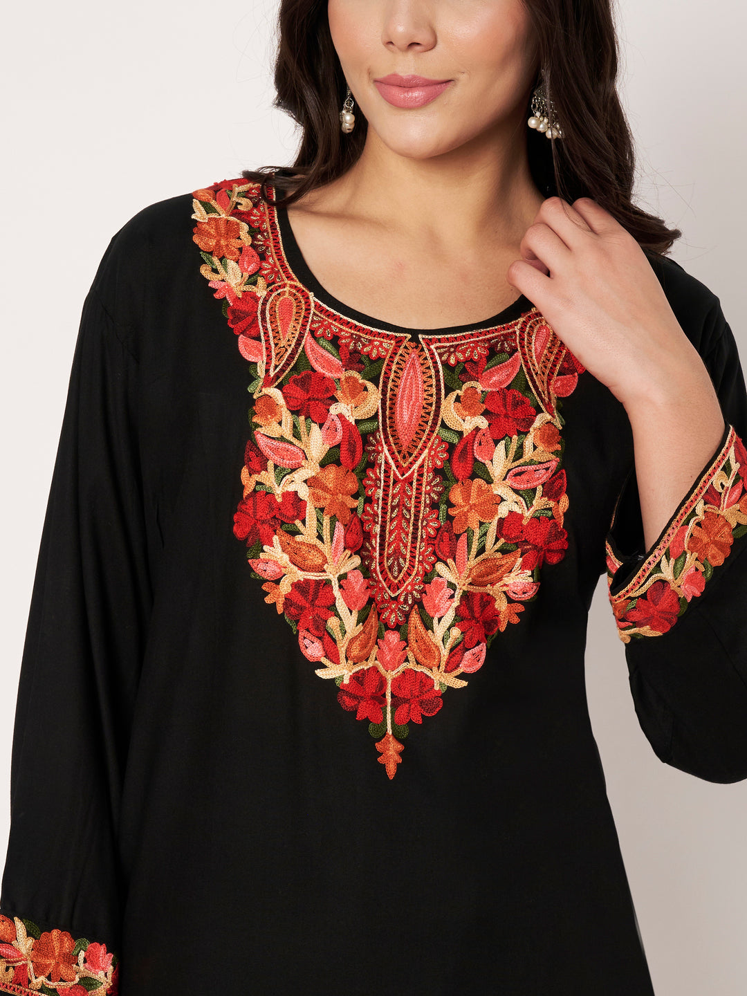 Women Embroidered Kurta Set | Floral Suit