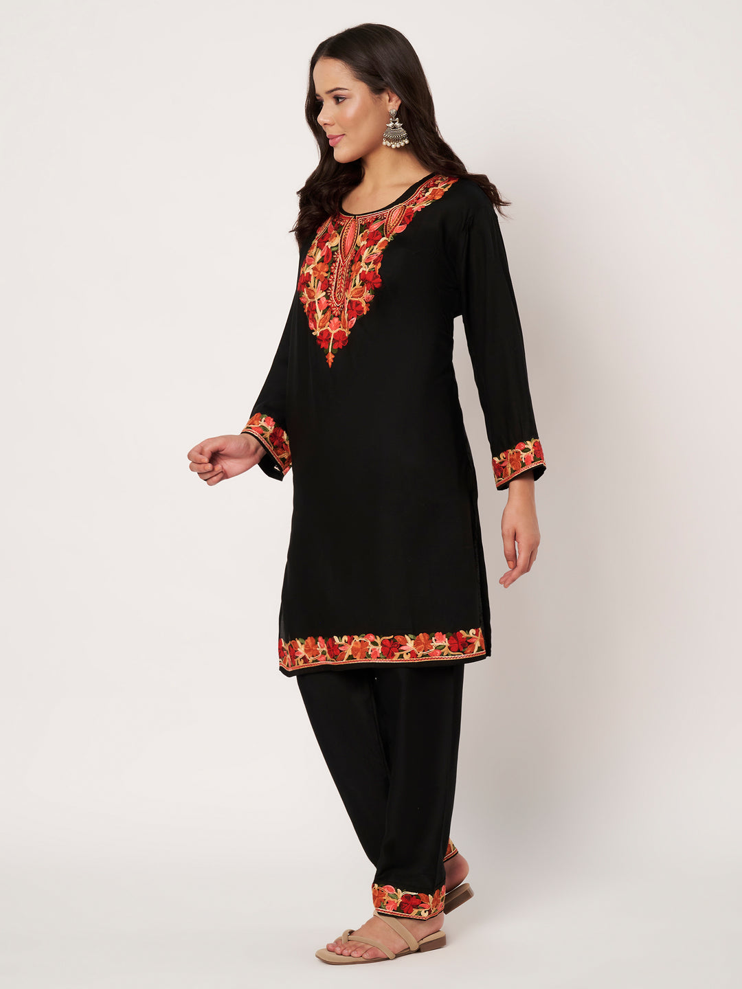 Women Embroidered Kurta Set | Floral Suit