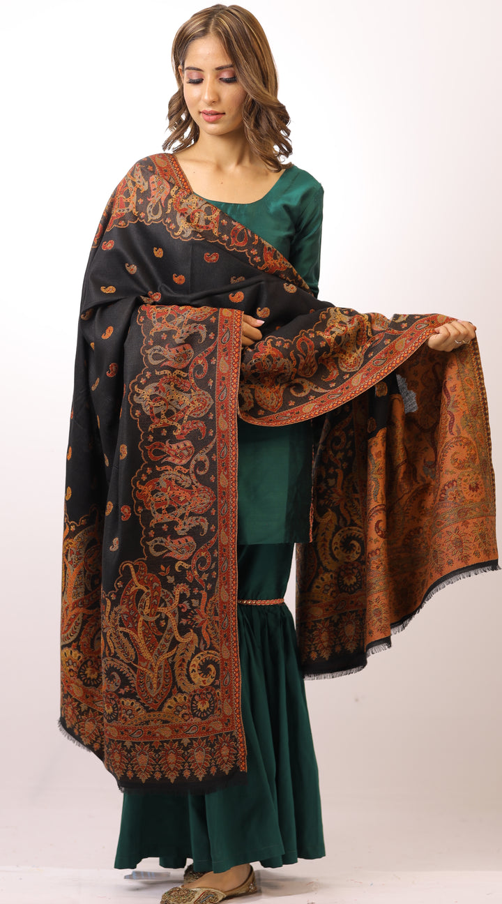 Women's Jamawar Wool Shawl