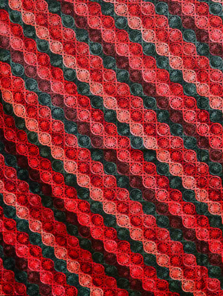 Women's Aari Embroidery Wool Stole
