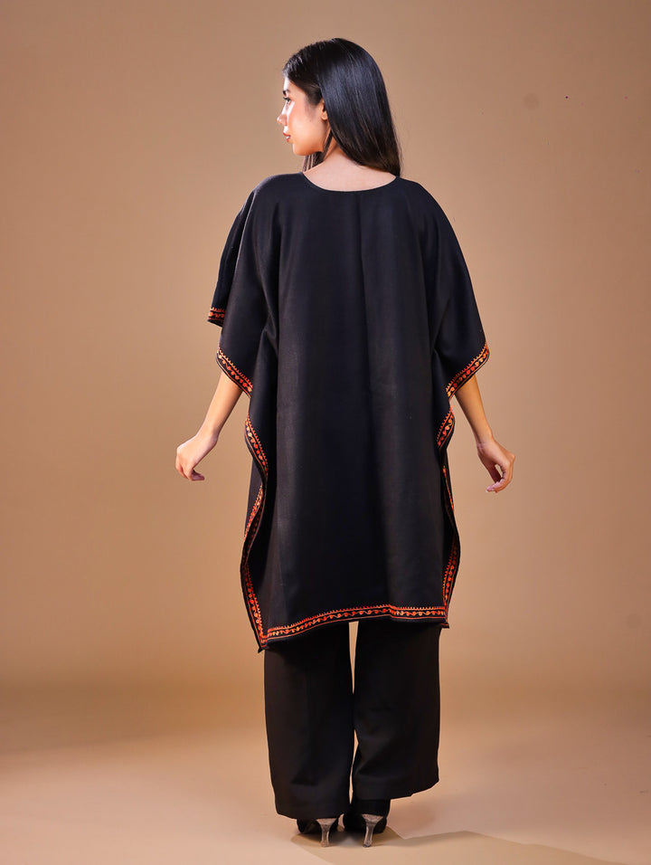 Women's Aari Work Yoke Design Kashmiri Embroidered Kaftan(Pheran)