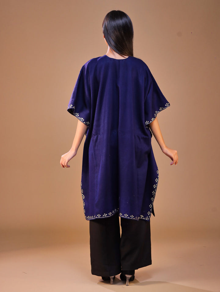 Women's Aari Work Yoke Design Kashmiri Embroidered Kaftan(Pheran)
