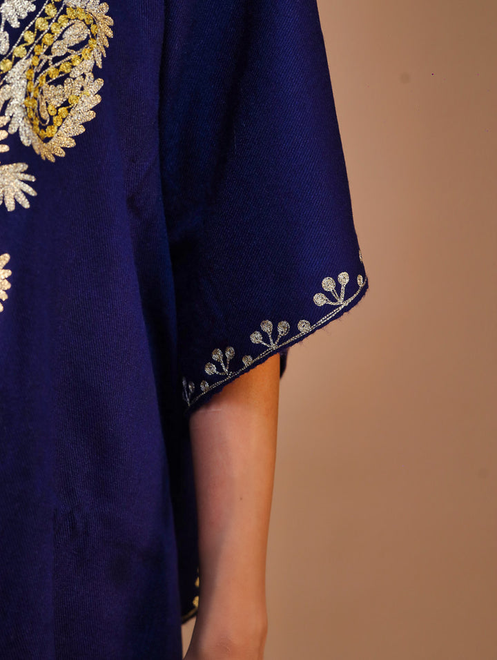 Women's Aari Work Yoke Design Kashmiri Embroidered Kaftan(Pheran)