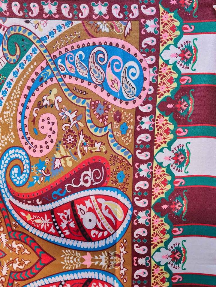 Women's Printed Floral Wool Shawl