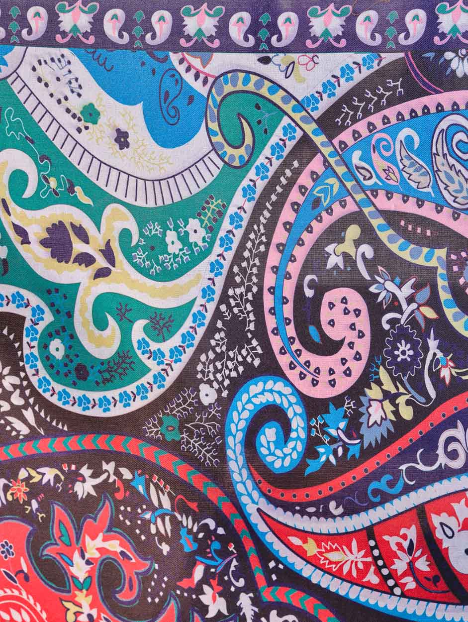 Women's Printed Floral Wool Shawl