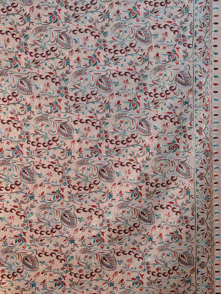 Women's Aari Embroidery Wool Shawl