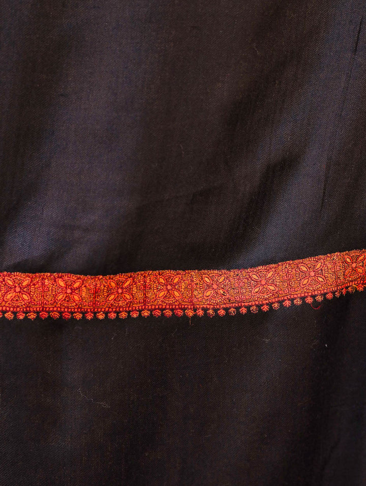 Women's Aari Hand Embroidery Wool Shawl