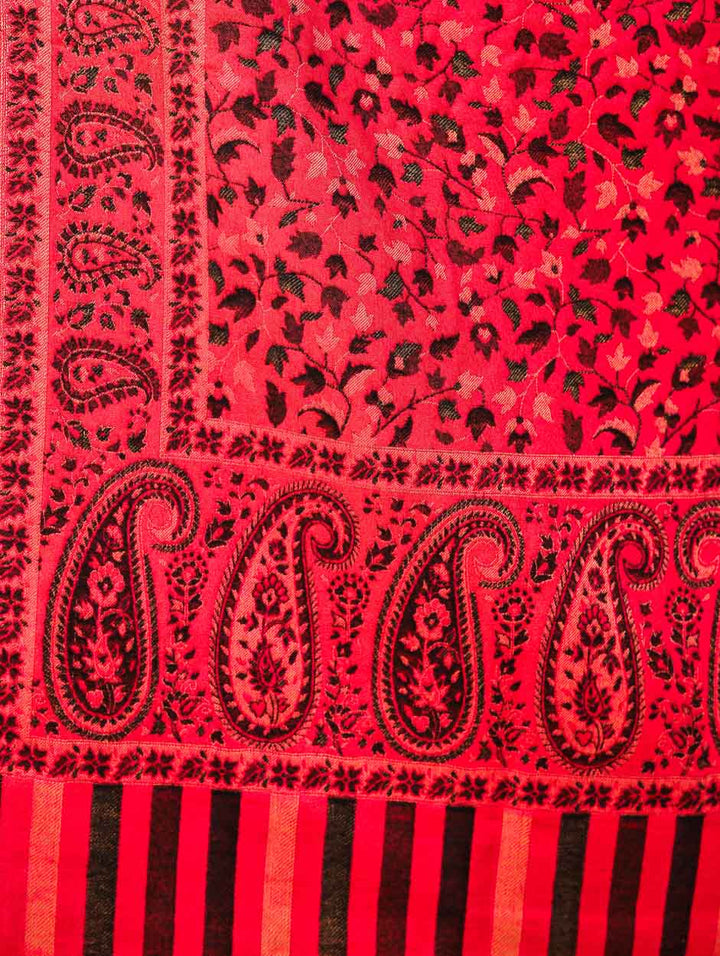 Women's Paisley Jamawar Acrylic Wool Shawl