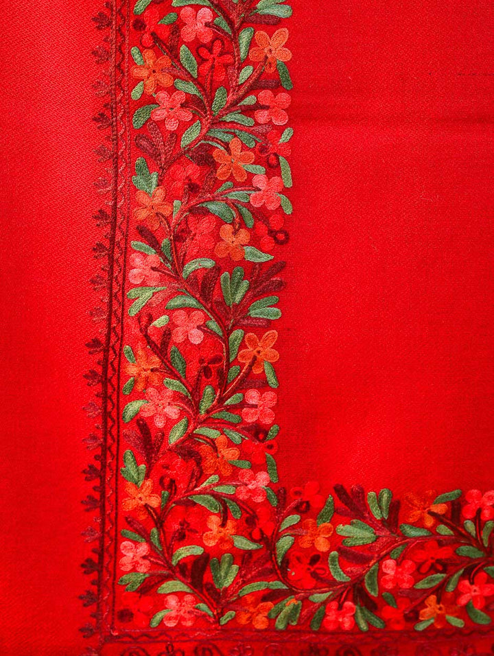Women's Aari Embroidery Wool Shawl
