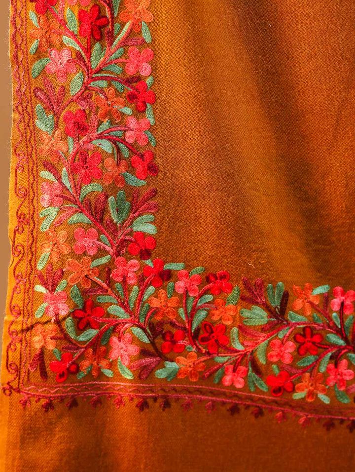 Women's Aari Embroidery Wool Shawl