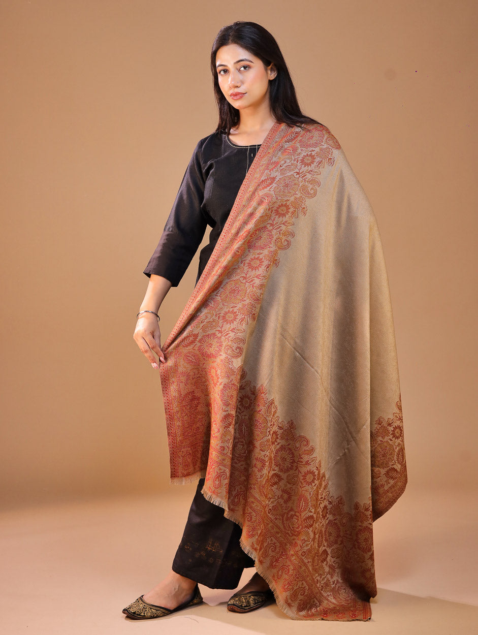 Women's Jamawar Wool Shawl