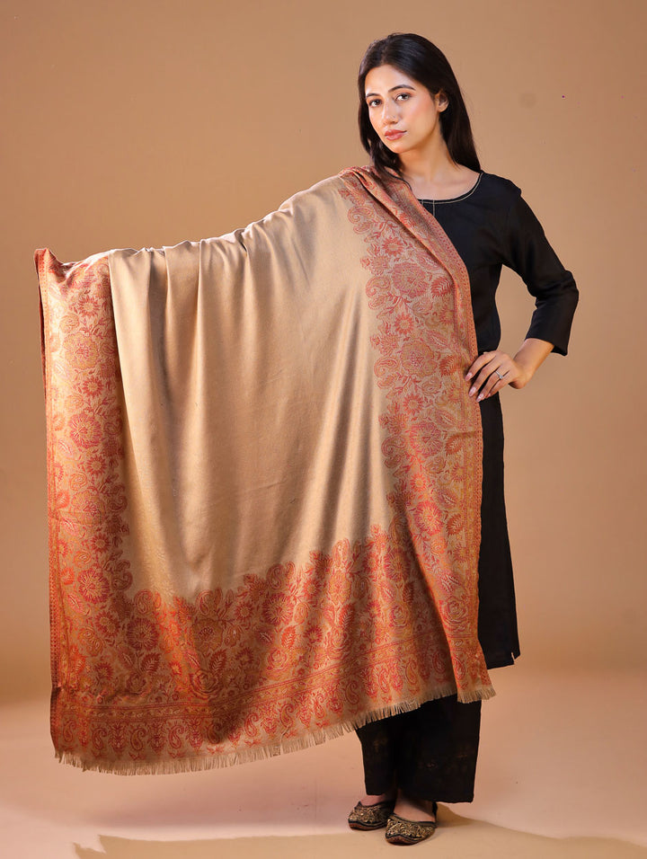 Women's Jamawar Wool Shawl