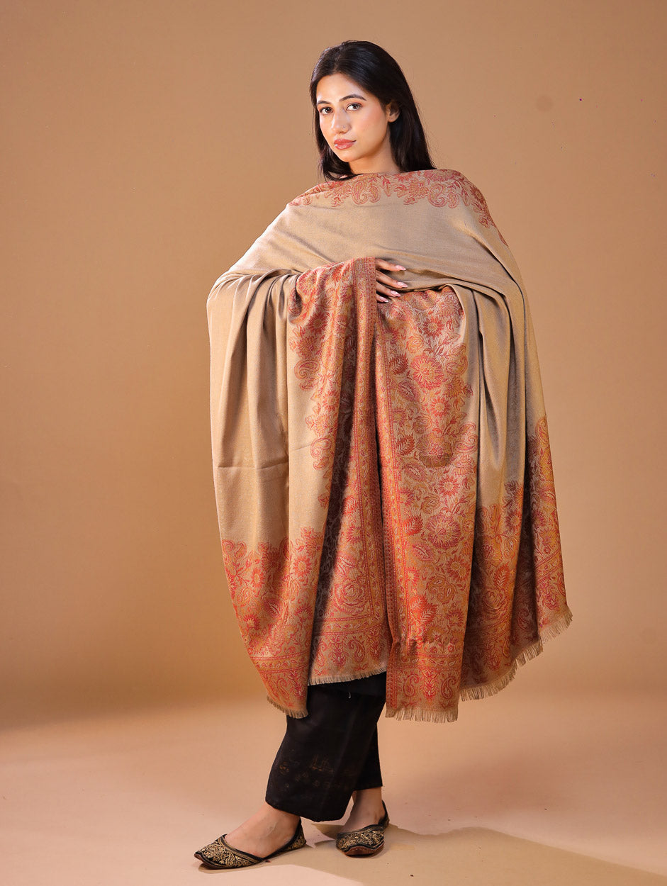 Women's Jamawar Wool Shawl