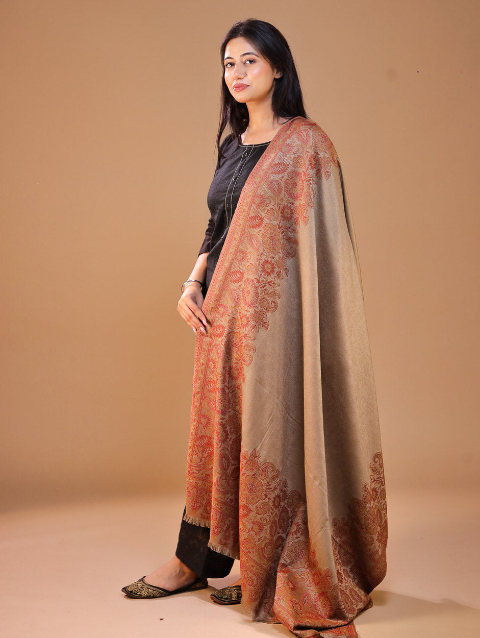 Women's Jamawar Wool Shawl