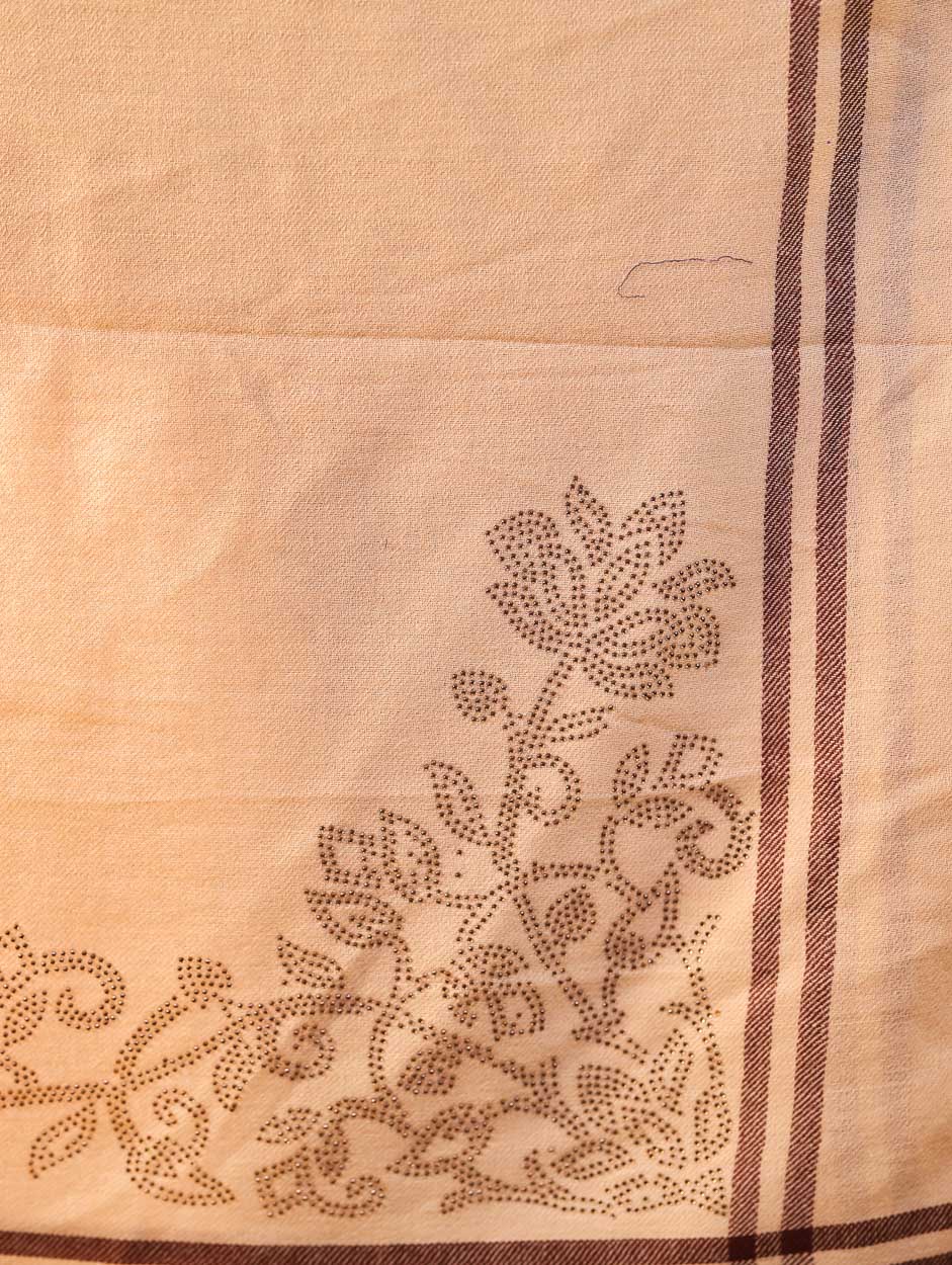 Women's Sequence Design Wool Stole