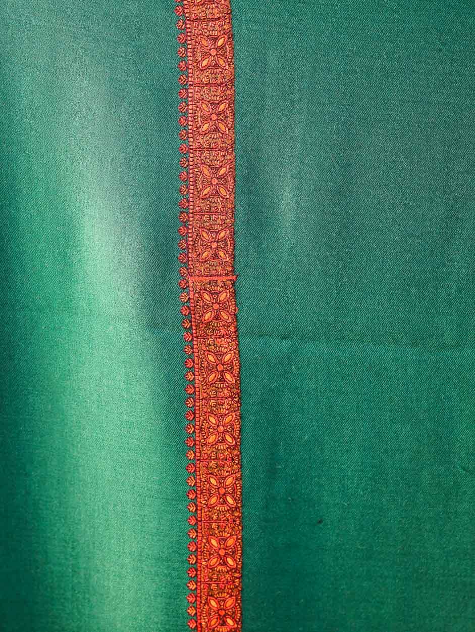 Women's Aari Hand Embroidery Wool Shawl