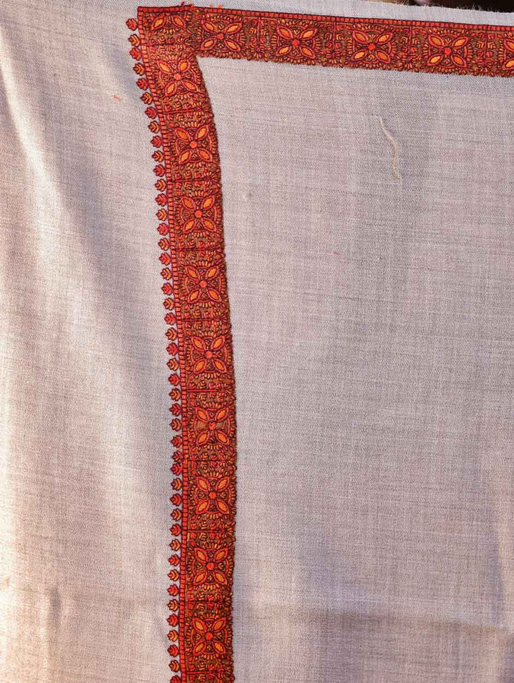 Women's Aari Hand Embroidery Wool Shawl
