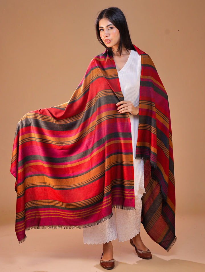 Women's Jamawar Wool Shawl