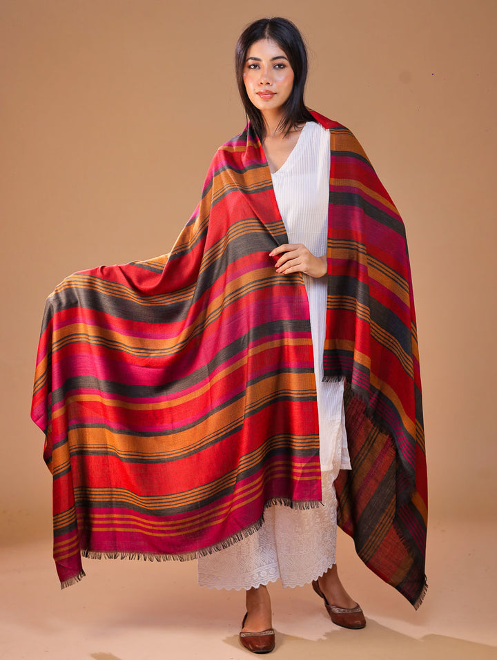 Women's Jamawar Wool Shawl