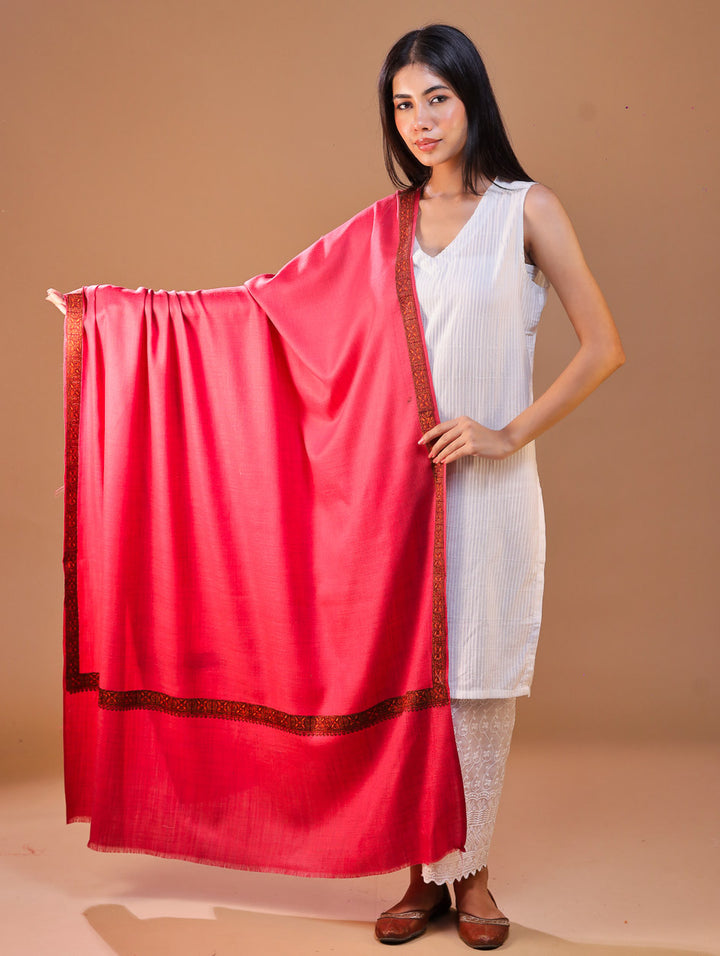 Women's Aari Hand Embroidery Wool Shawl
