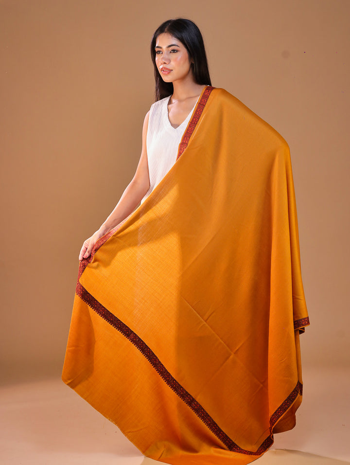 Women's Aari Hand Embroidery Wool Shawl