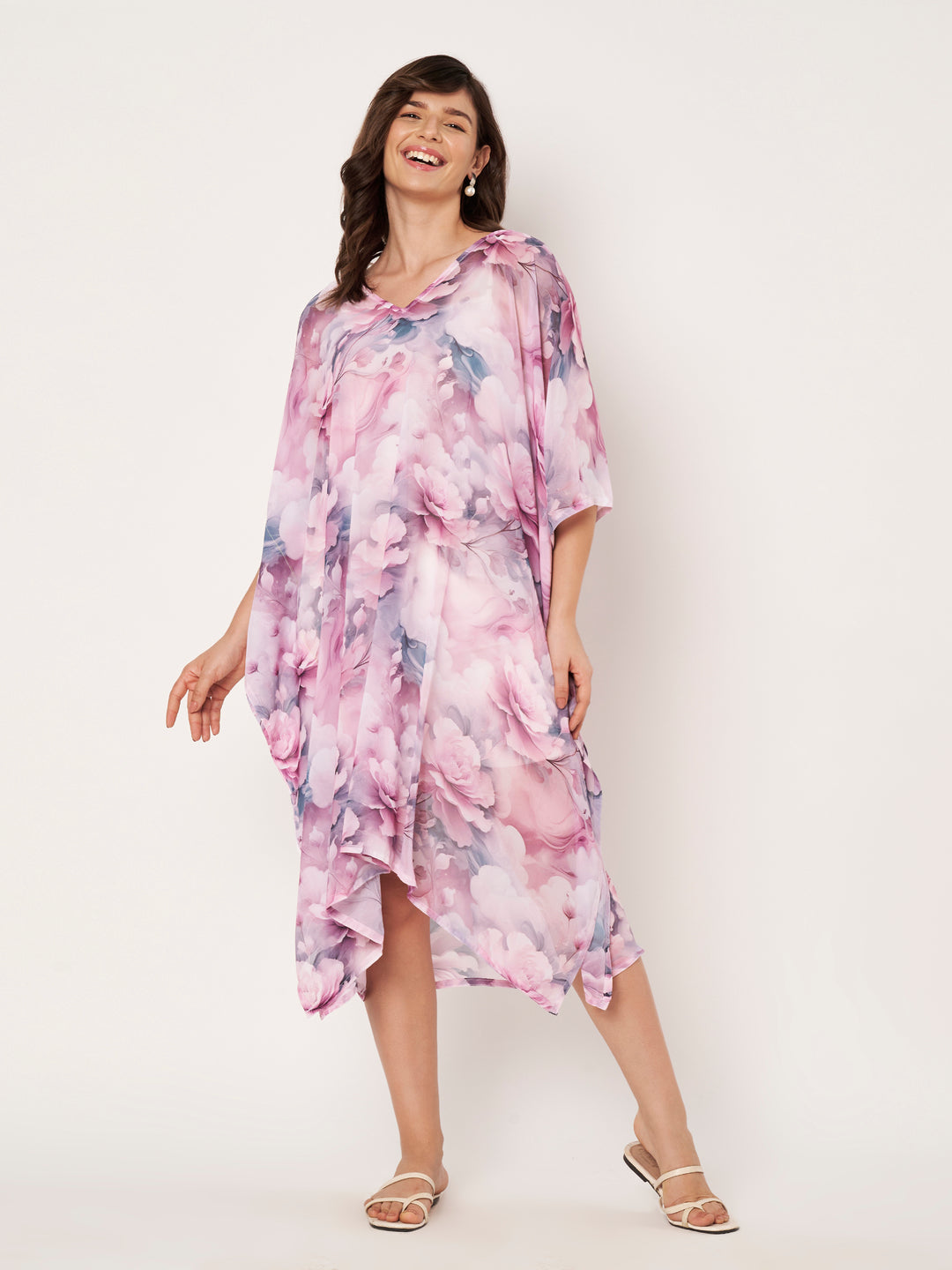 Women's Printed Georgette Beach Wear Kaftan