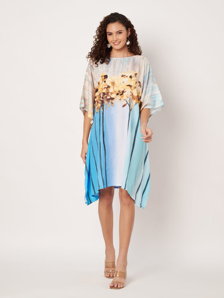 Women Multicolour Short Kaftan Kurti