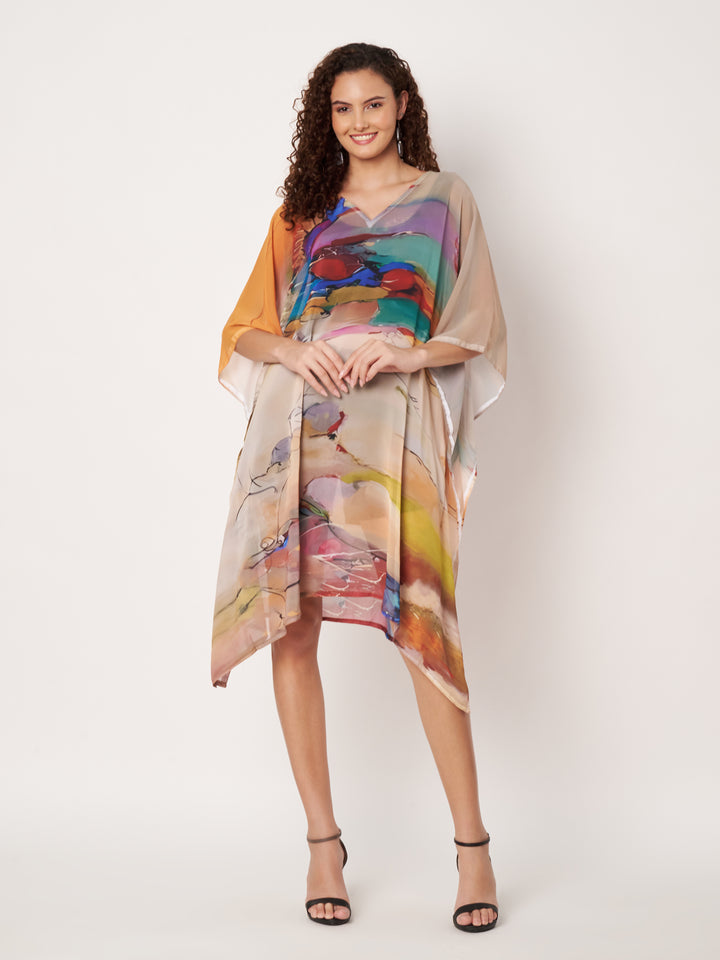 Women's Printed Georgette Beach Wear Kaftan