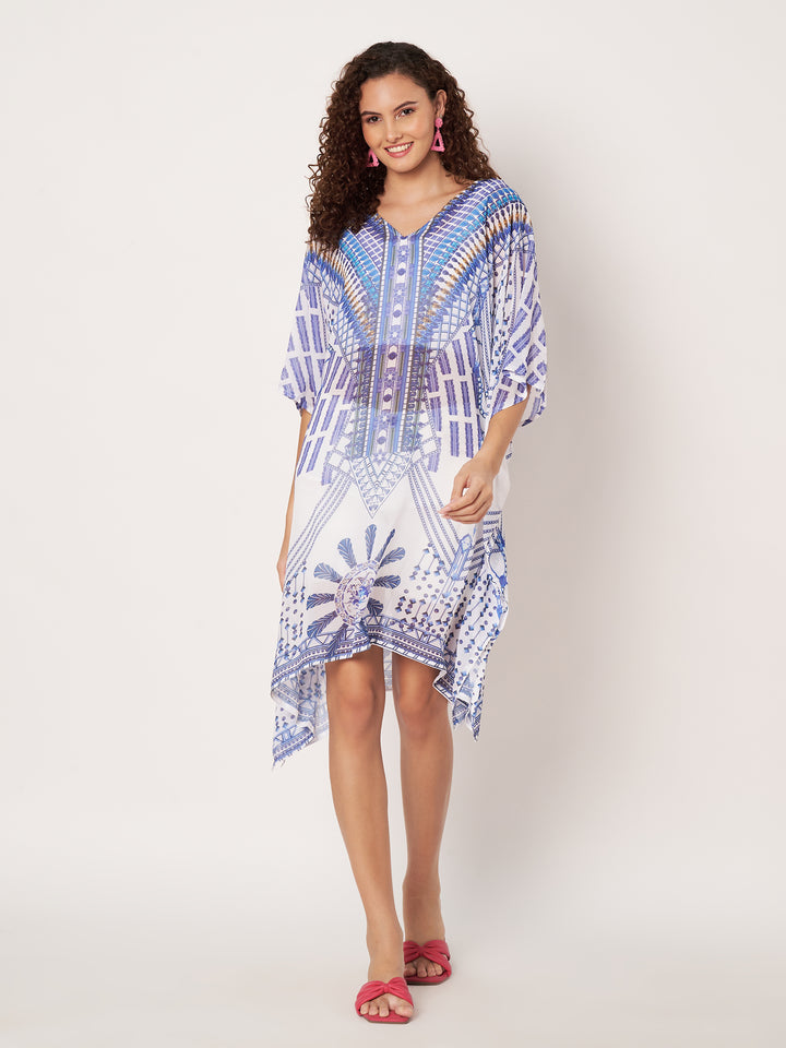 Women's Printed Georgette Beach Wear Kaftan