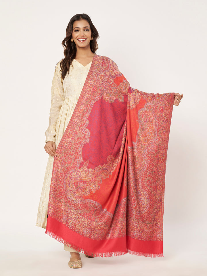 Women's Jamawar Wool Shawl