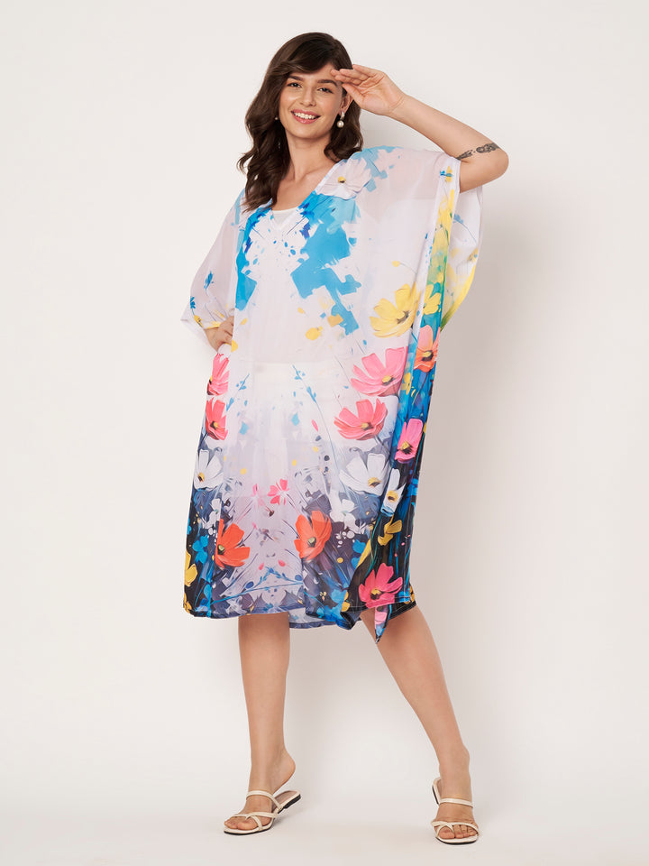 Women's Printed Georgette Beach Wear Kaftan