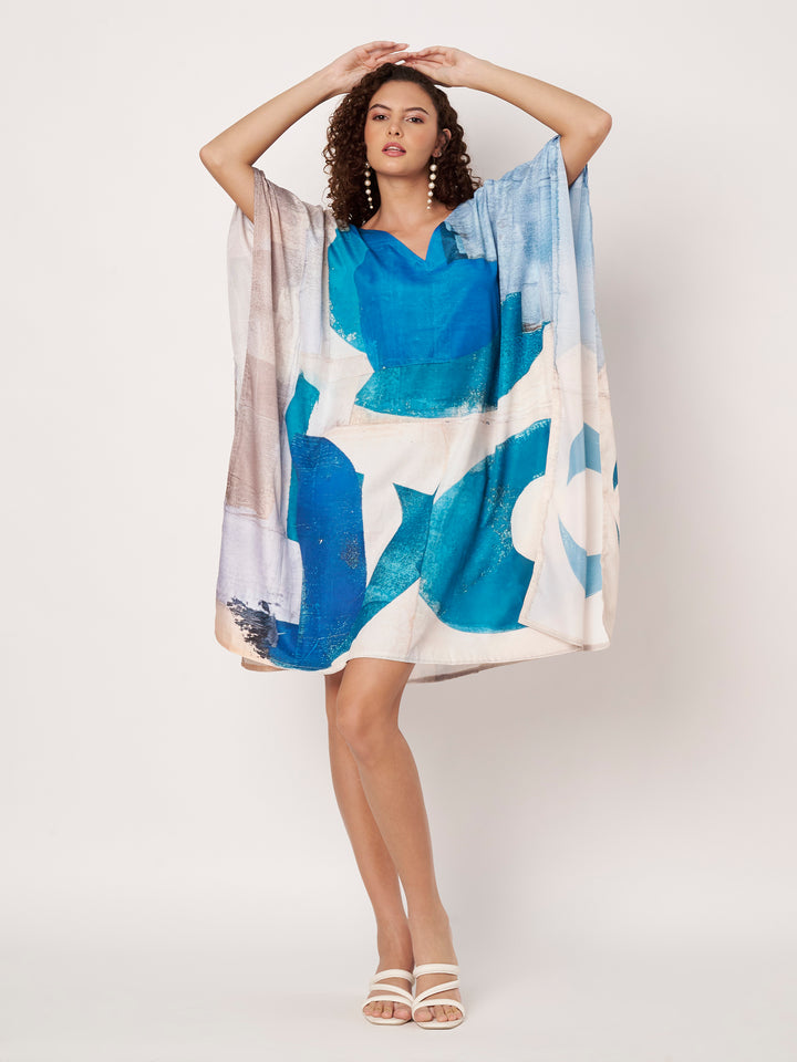 Women Multicolour Short Kaftan Kurti