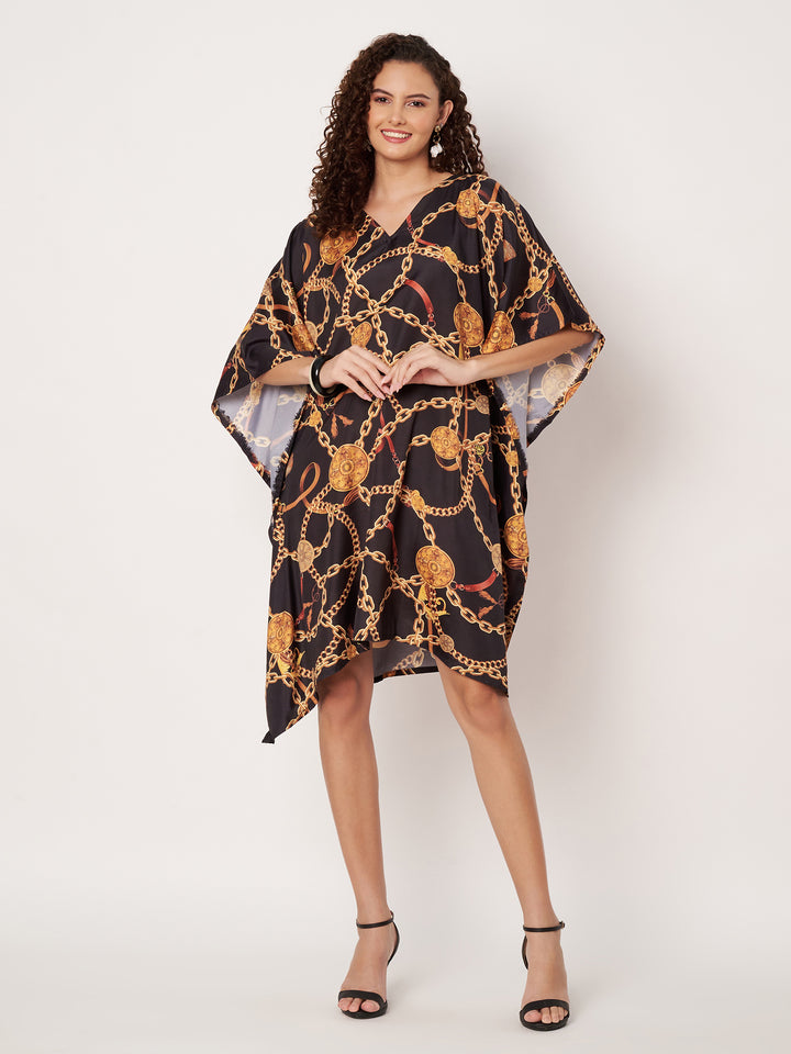 Women Multicolour Short Kaftan Kurti