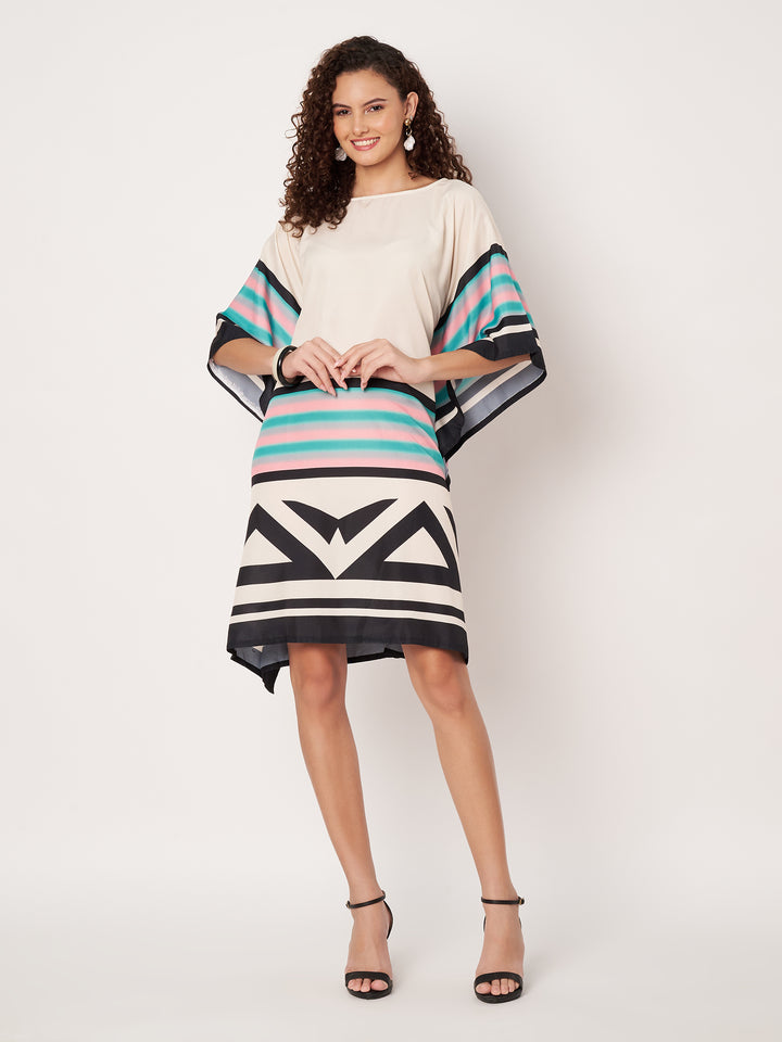 Women Multicolour Short Kaftan Kurti