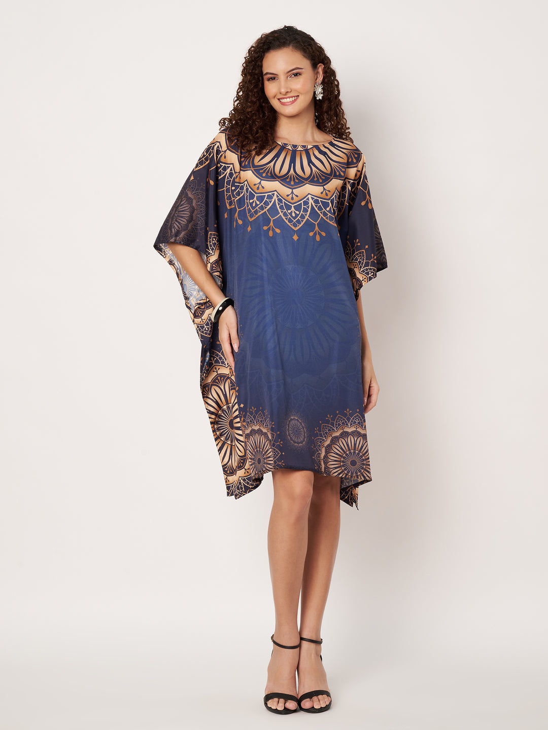 Women Multicolour Short Kaftan Kurti