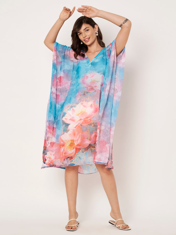 Women's Printed Georgette Beach Wear Kaftan