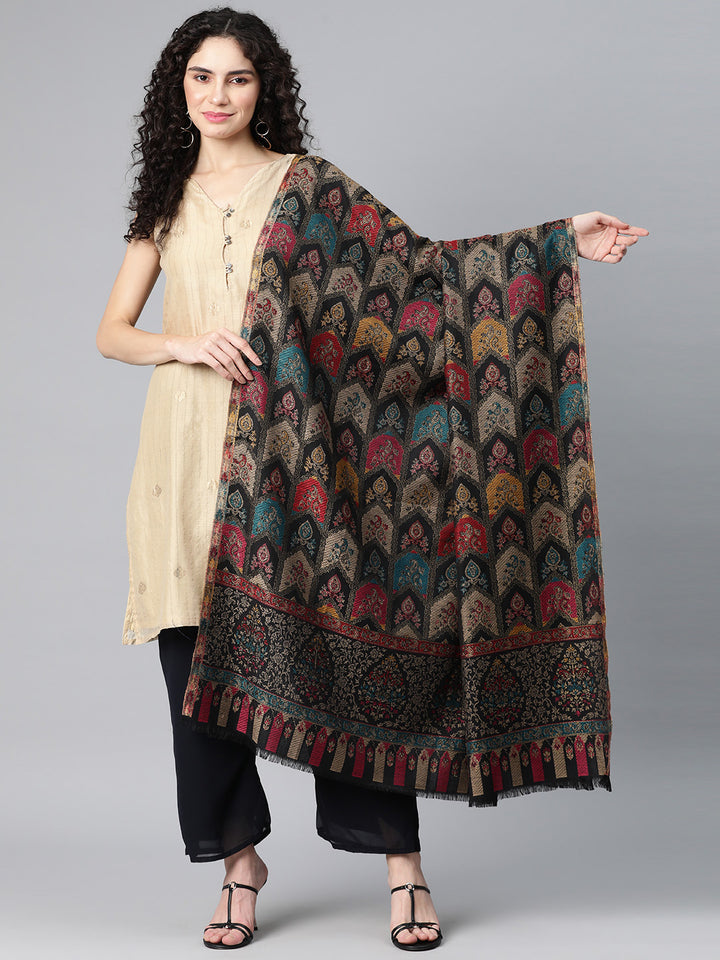 Women's Zari Kani Wool Shawl