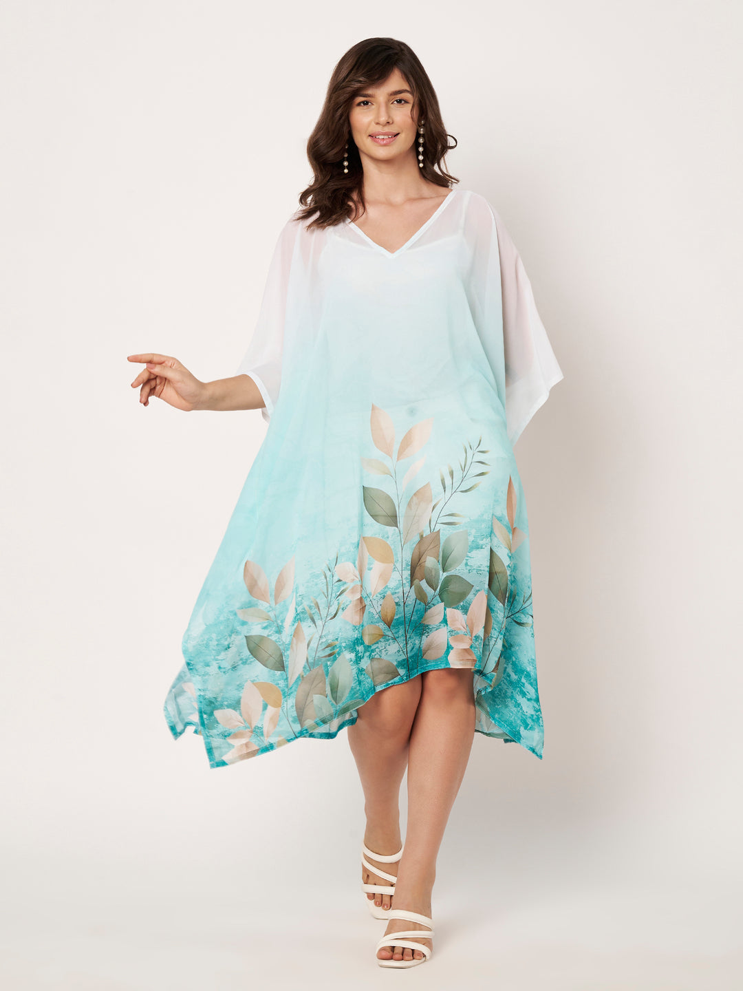 Women's Printed Georgette Beach Wear Kaftan