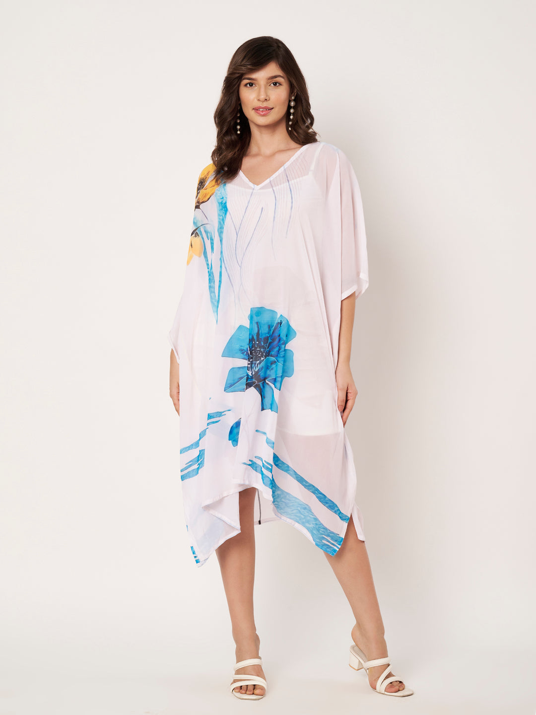 Women's Printed Georgette Beach Wear Kaftan