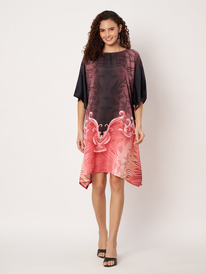 Women Multicolour Short Kaftan Kurti