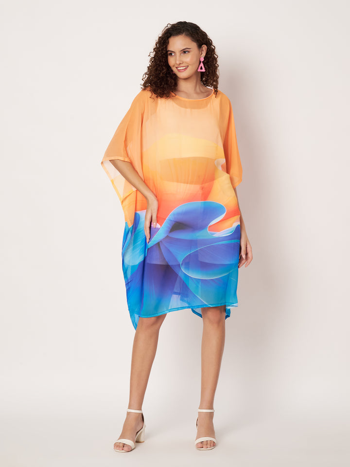 Women's Printed Georgette Beach Wear Kaftan